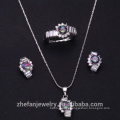 Gold plated Jewelry Set zircon gemstone wedding jewelry set